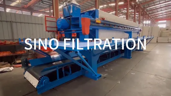 China Hydraulic Automatic Chamber Plate Filter Press Factory Price